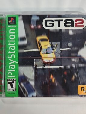 Sony PlayStation GTA2 with Yellow Car Cover Art